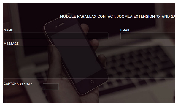 parallax contact joomla module