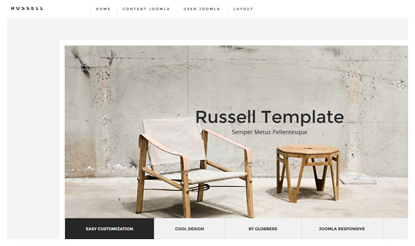 joomla modello russell